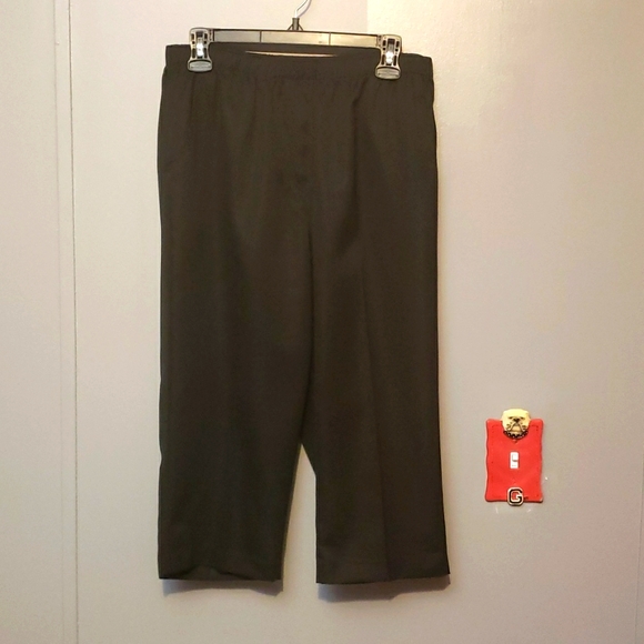 Kim Roger's Lady's Petite Capri Pants in Black with Side Pockets - Picture 1 of 6